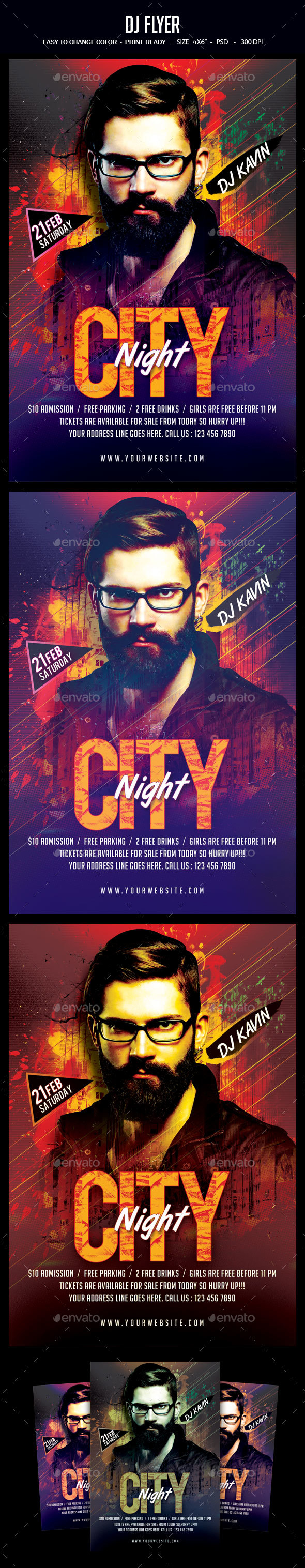 Dj Flyer - Clubs & Parties Events
