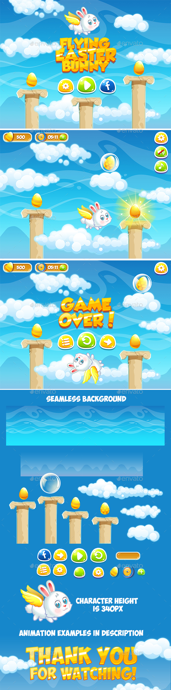 Easter Game Pack - Game Kits Game Assets
