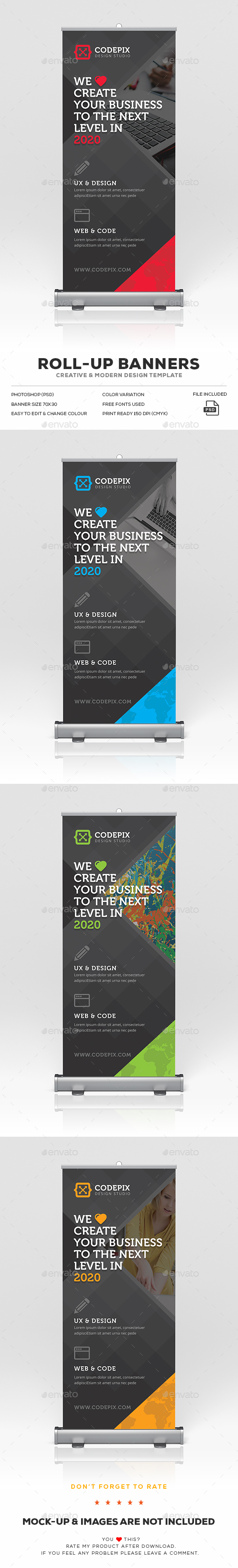 Roll-Up Banner - Signage Print Templates