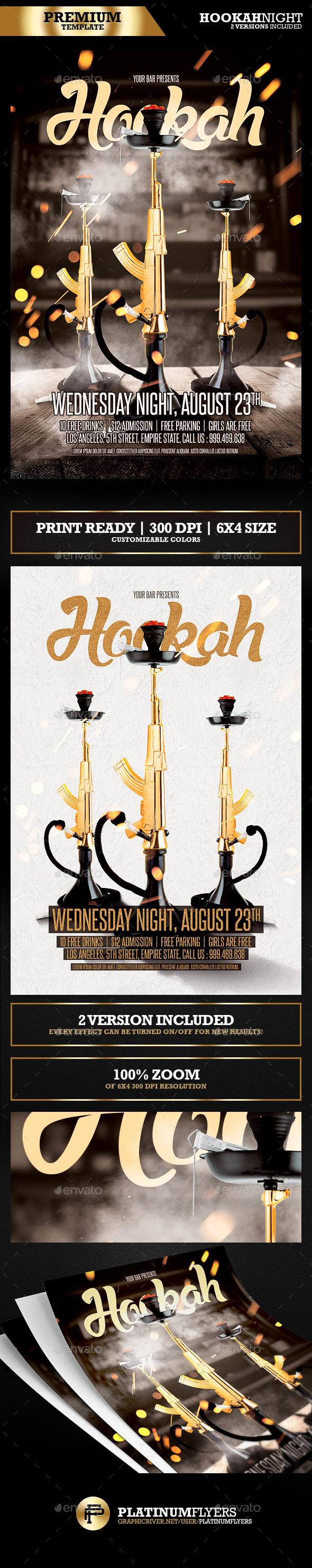Hookah Night Flyer - Events Flyers