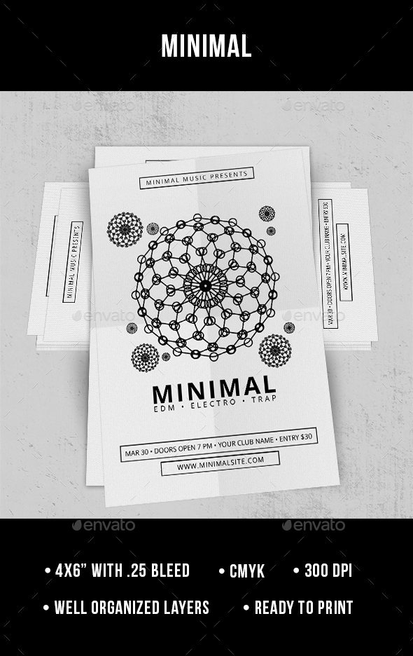 Minimal - Flyer - Clubs & Parties Events