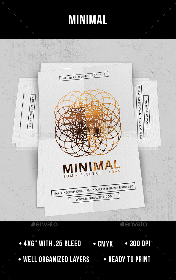 Minimal - Flyer - Clubs & Parties Events