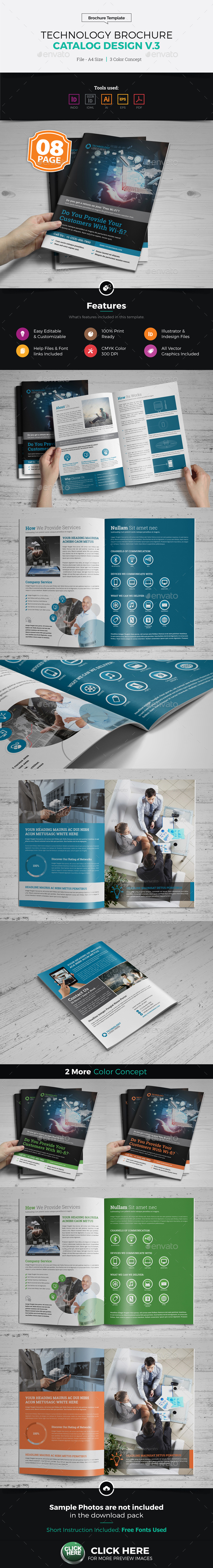 Technology Brochure Catalog Template v3 - Corporate Brochures