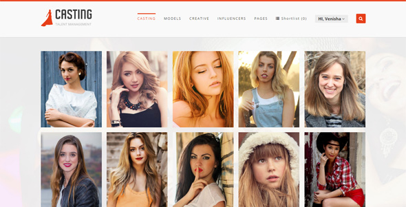 Casting - Modeling & Talent Agency WordPress Theme - Fashion Retail