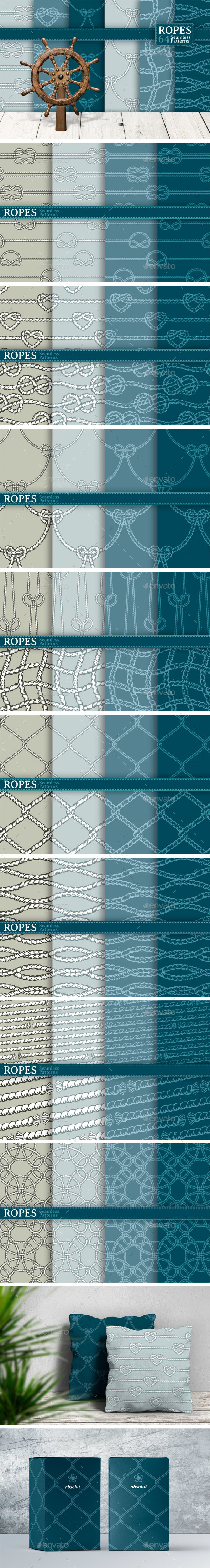 Ropes 64 Seamless Patterns - Patterns Decorative
