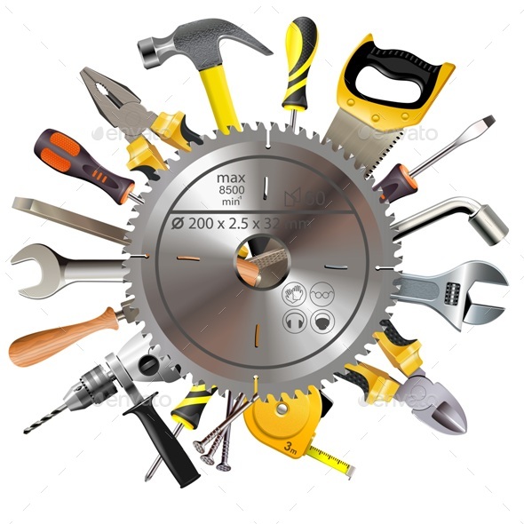 Saw Blade with Tools - Industries Business