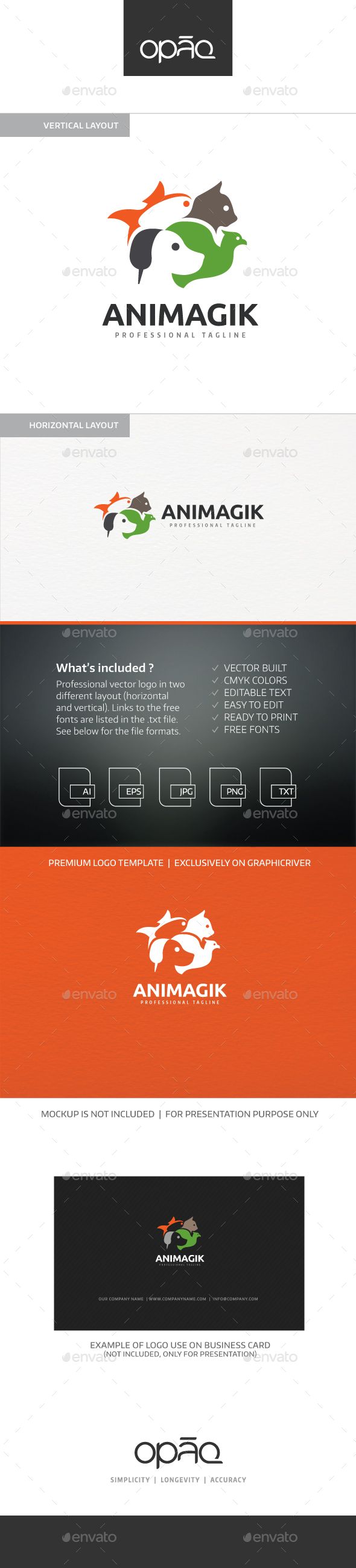 Pet Shop Animal Logo - Animals Logo Templates