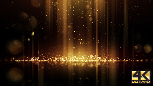 4K Golden Glitter Drops