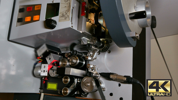 Film Projector Projecting 35mm Movie alt