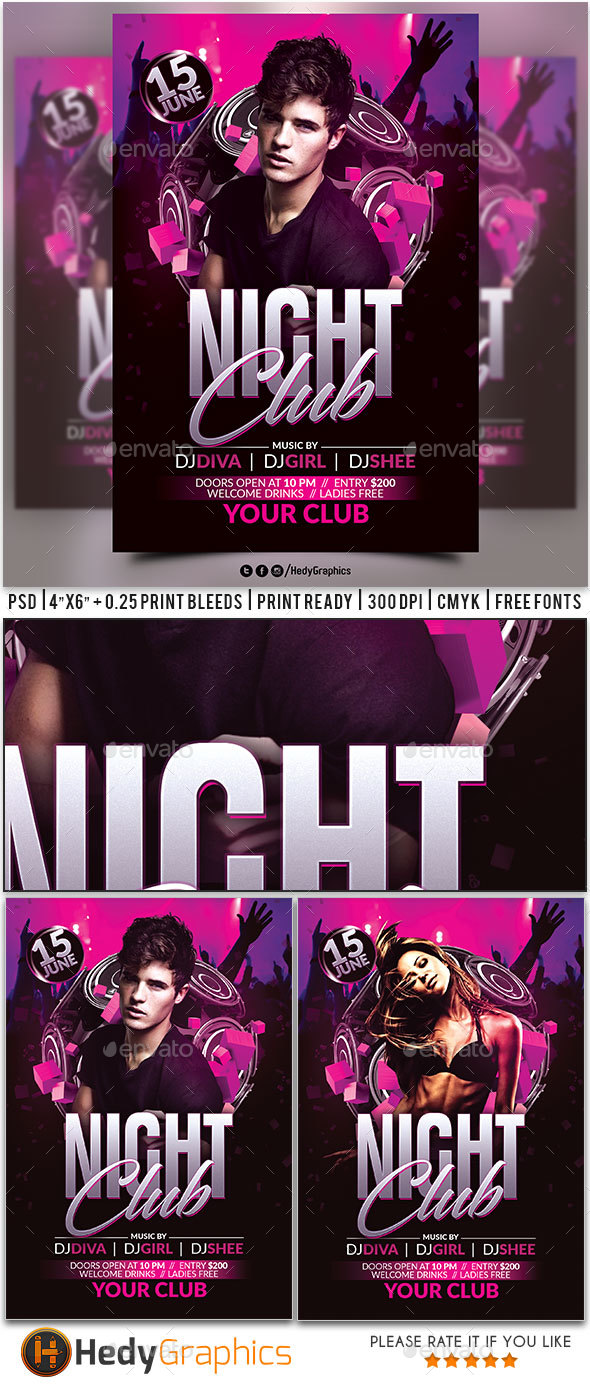 Night Club Flyer - Clubs & Parties Events