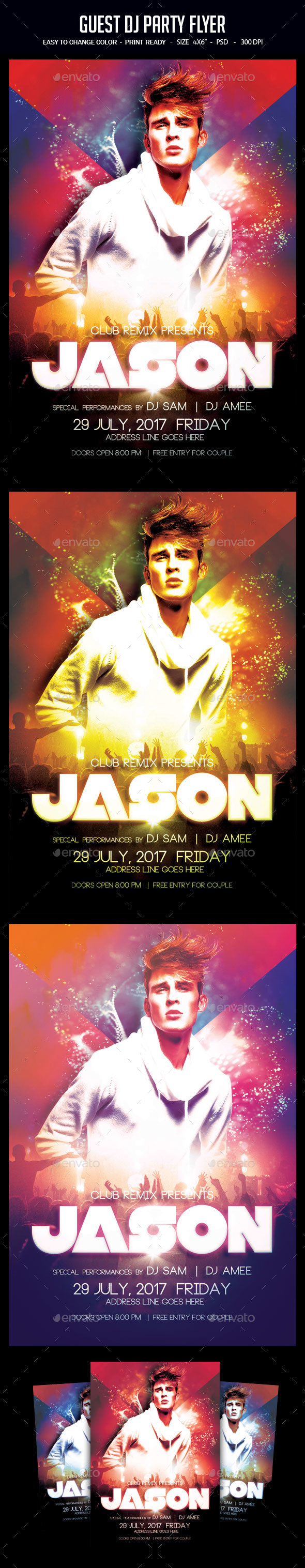 Guest Dj Party Flyer - Clubs & Parties Events
