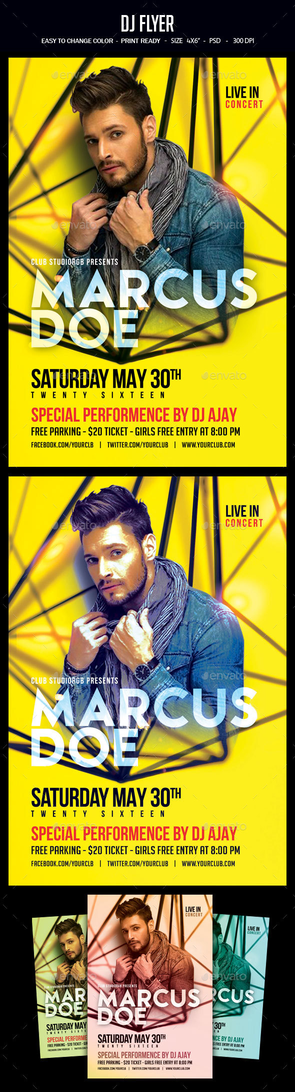 Dj Flyer - Clubs & Parties Events