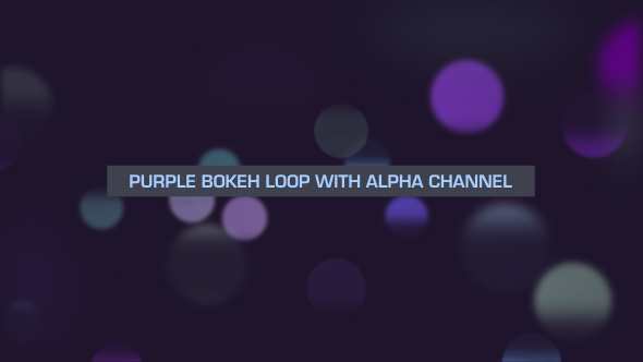Purple Bokeh Loop Overlay
