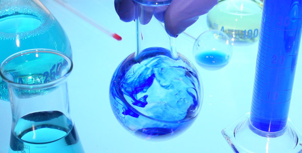 Chemistry Flask Mixing