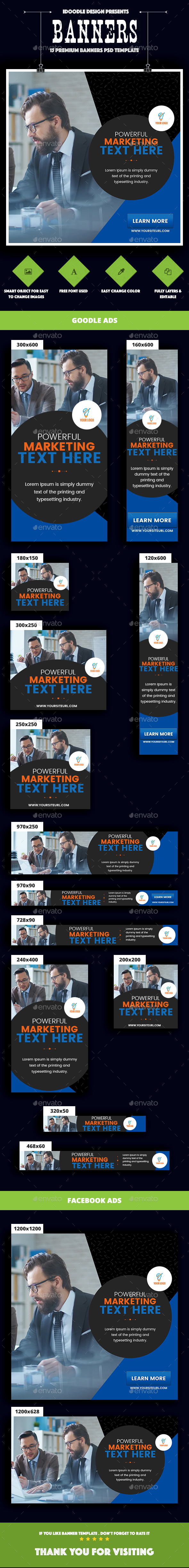 Multipurpose Banners Ads - Banners & Ads Web Elements