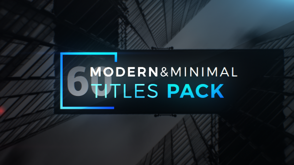 Modern Minimal Titles Pack