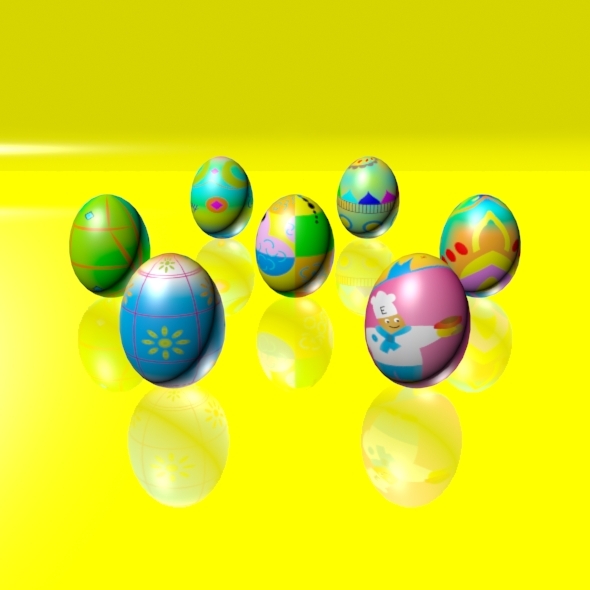 Easter Eggs Set - 3Docean 1926340