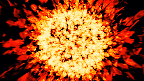 Flaming Sphere Background