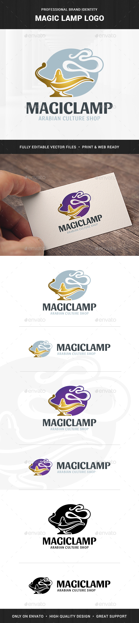 Magic Lamp Logo Template - Objects Logo Templates