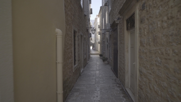 A Narrow Street in the Old Part of Budva alt