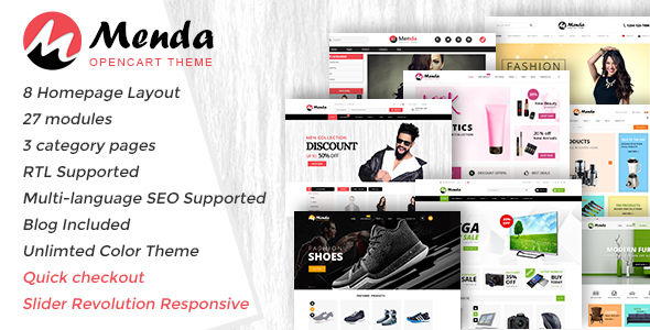 Menda - Advanced Opencart Theme - OpenCart eCommerce
