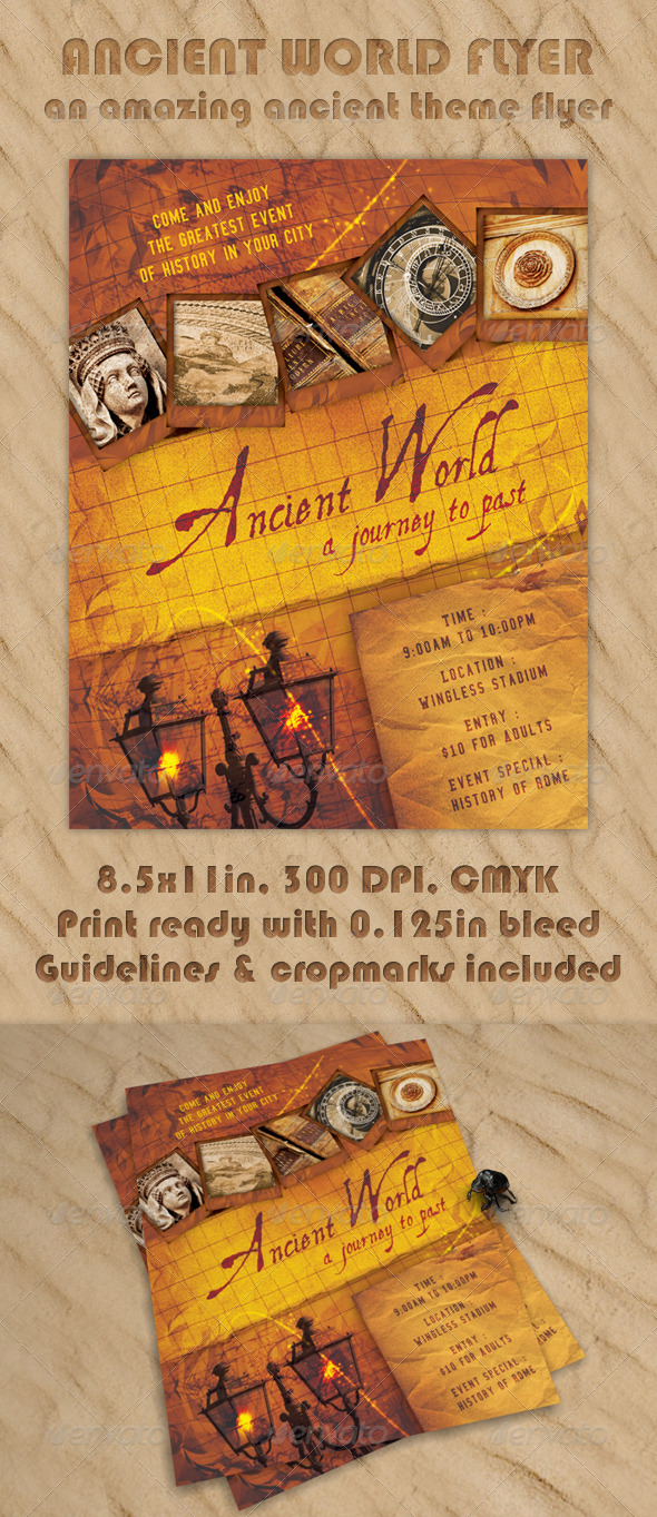 Ancient World Flyer - Clubs & Parties Events