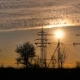Sunset and Power Lines - VideoHive Item for Sale