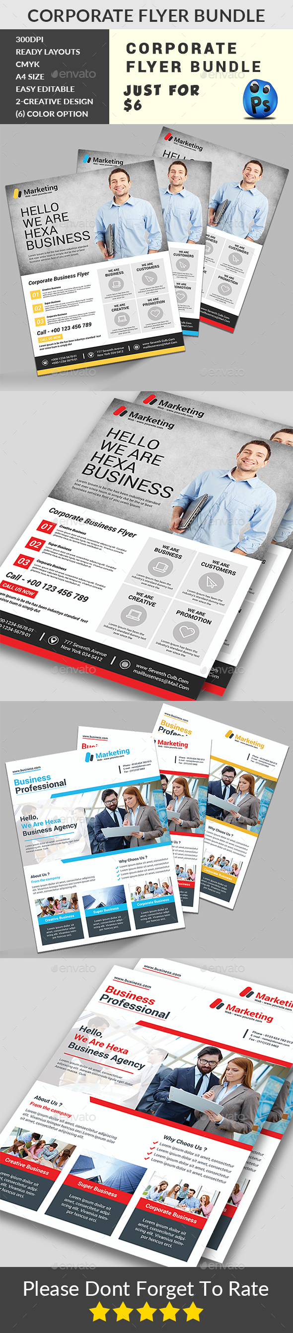 Corporate Business Flyers Bundle - Corporate Flyers