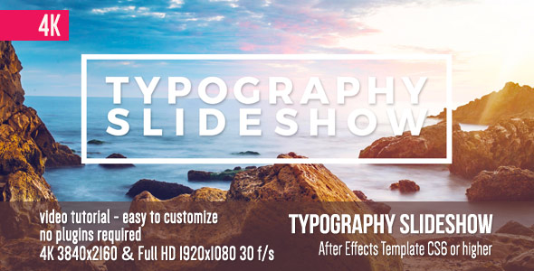 Typography Slideshow - VideoHive 19650433