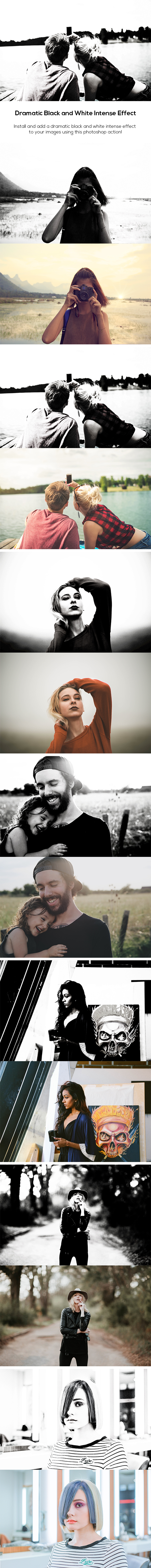 Black and White Ultra Effect - Photo Effects Actions