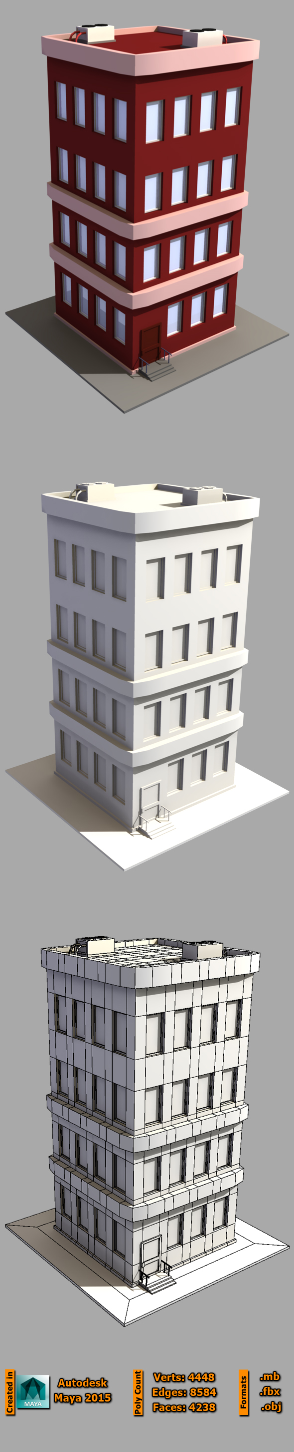 Low Poly Building - 3Docean 19651042