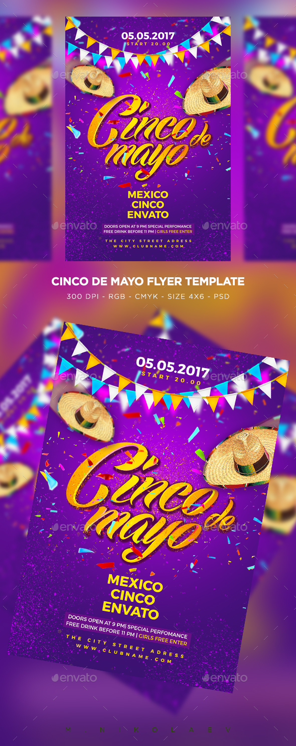 Cinco De Mayo Flyer - Clubs & Parties Events