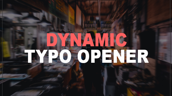Dynamic Typography Opener - VideoHive 19651088