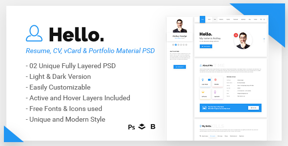 Hello - Resume - ThemeForest 19652872