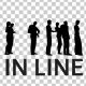 People Silhouettes Standing in Line - VideoHive Item for Sale
