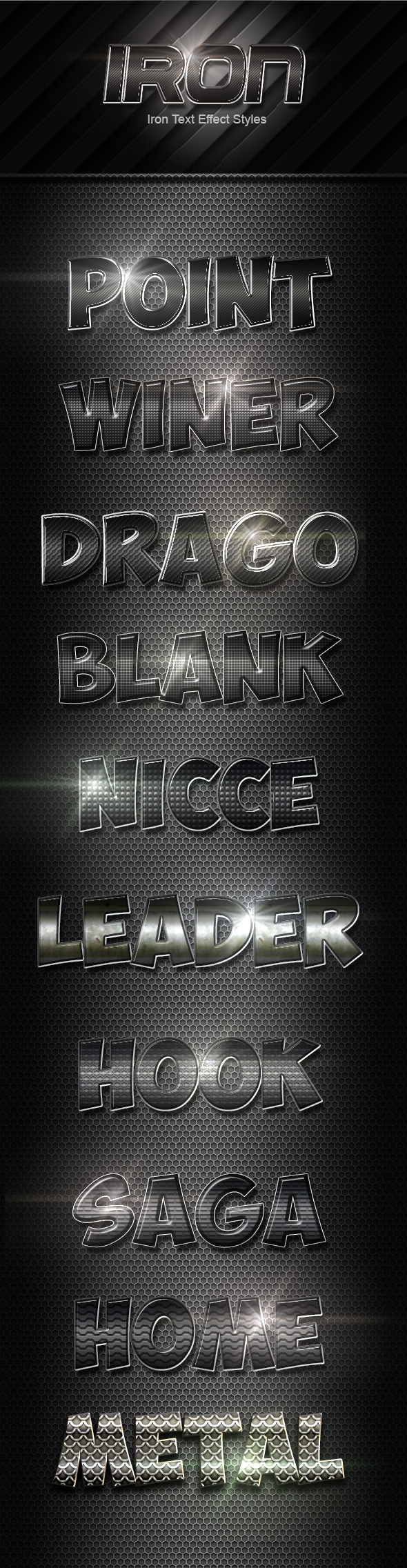 Iron Text Effect Styles - Text Effects Styles