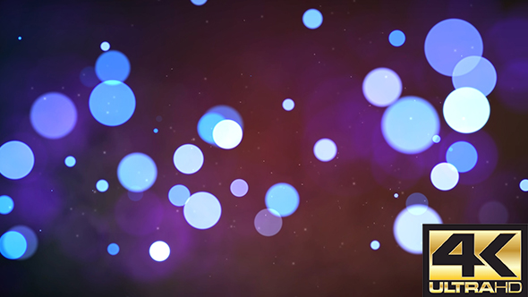 Blue Sparkling Bokeh Background 4K alt