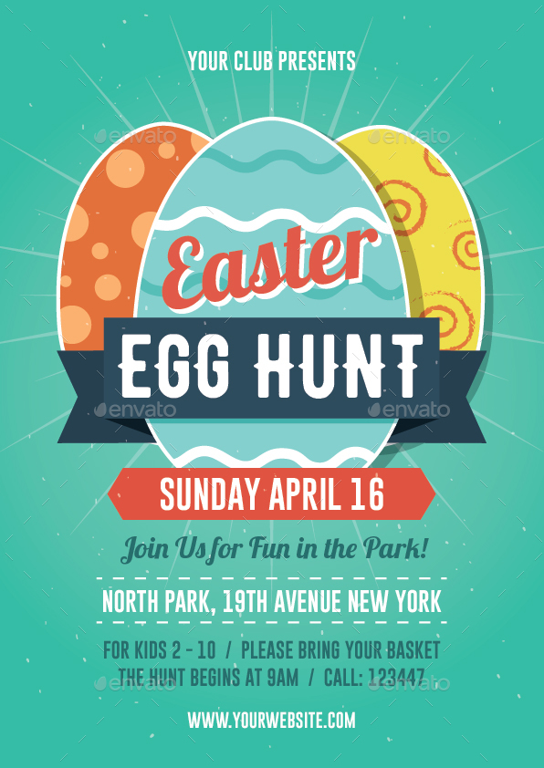 easter egg hunt flyer egg hunt flyer