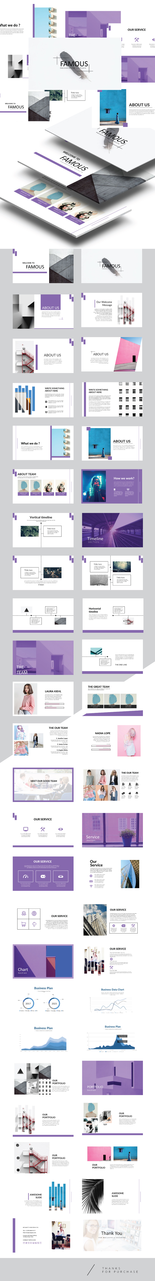 Famous - Multipurpose Powerpoint Template - Creative PowerPoint Templates