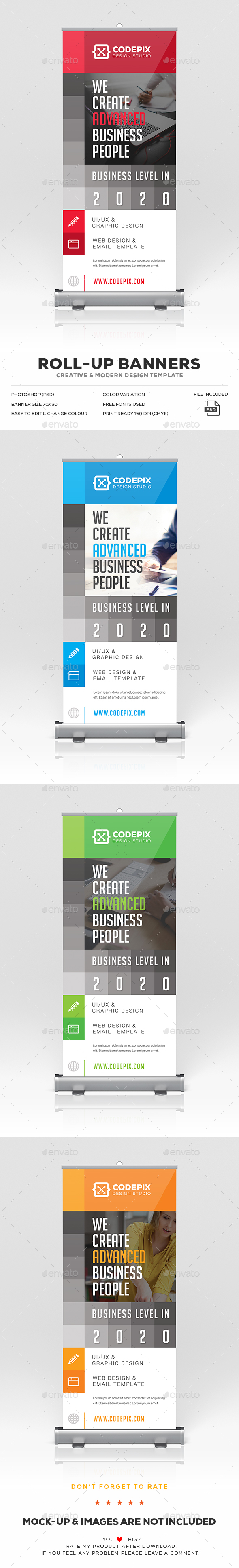 Corporate Roll-Up Banner - Signage Print Templates
