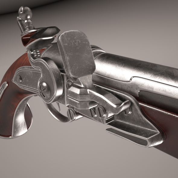 Flintlock pistol - 3Docean 19657087