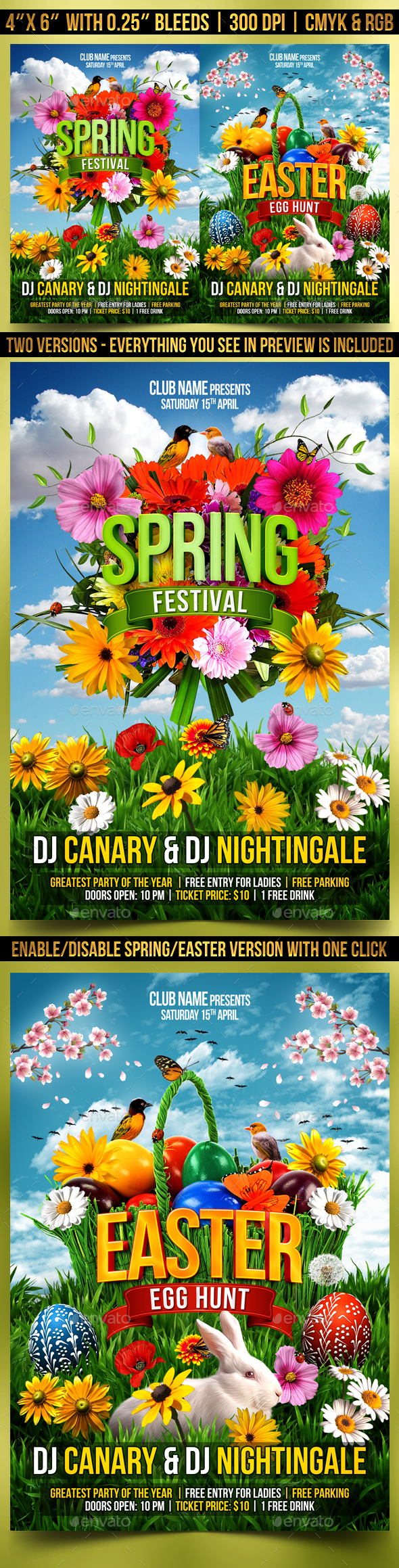 Spring and Easter Flyer Template