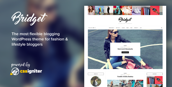 Bridget - Fashion / Lifestyle Theme for WordPress - Personal Blog / Magazine