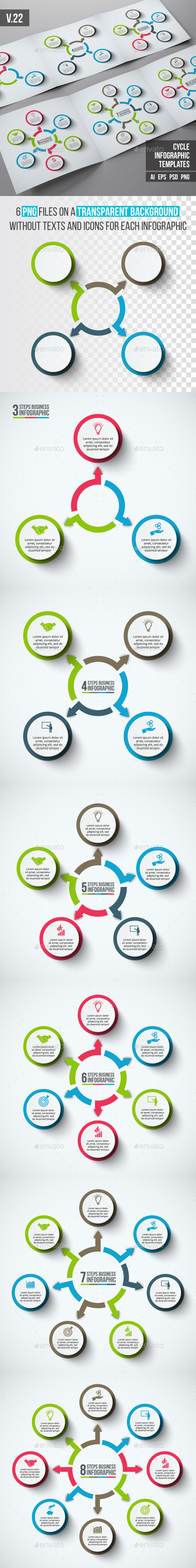 Infographics template set v.22 - Infographics