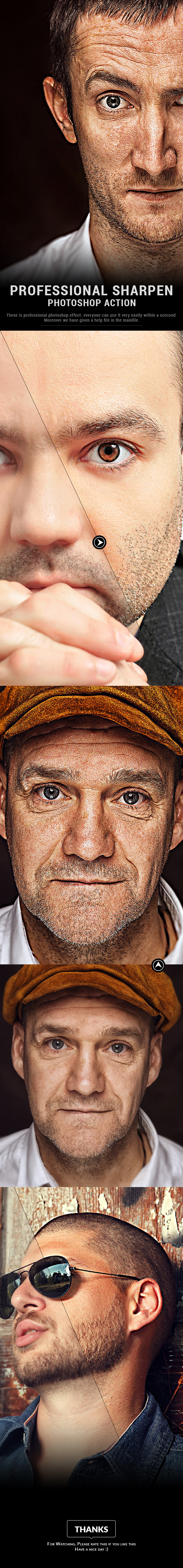 Professional Sharpen Photoshop Action - Photo Effects Actions