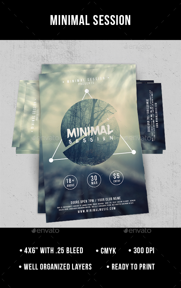 Minimal Session - Flyer - Clubs & Parties Events