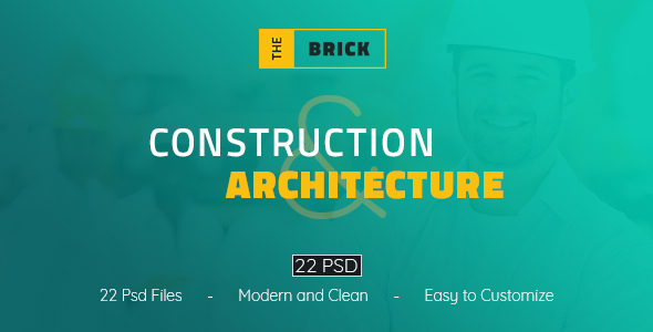 The Brick - Construction and Architecture PSD Template - Business Corporate