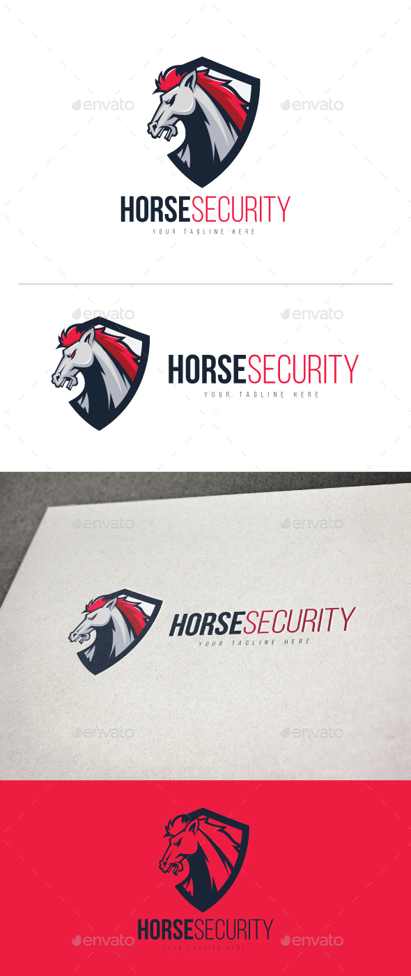 Horse Security - Animals Logo Templates