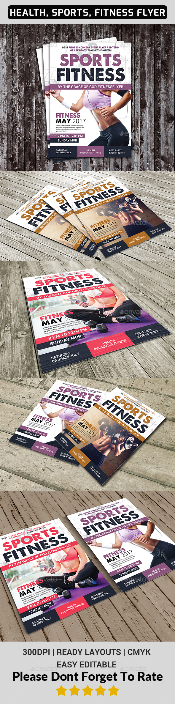 Health, Sports, Fitness Flyer - Sports Events