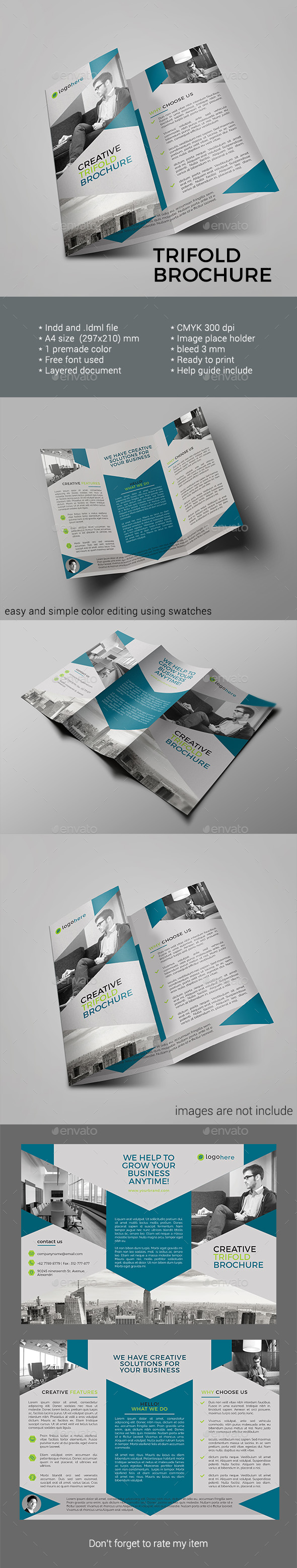 Trifold Brochure - Brochures Print Templates